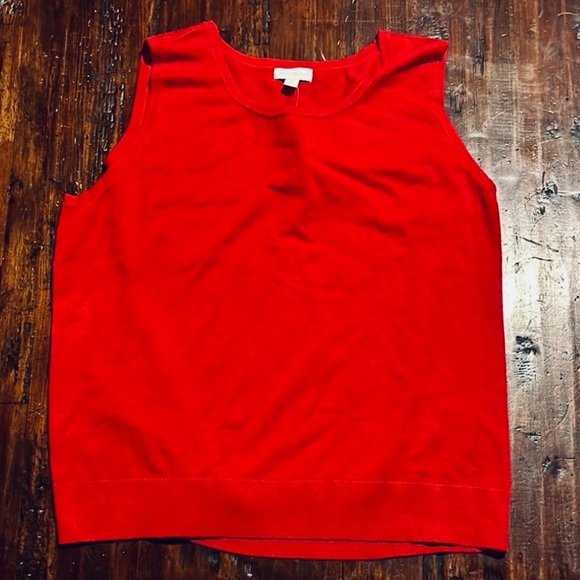 CHARTER CLUB NWT WOMENS RED TABK TOP SHIRT SWEATER SUMMER FALL SHELL SIXE XXL - Picture 1 of 4